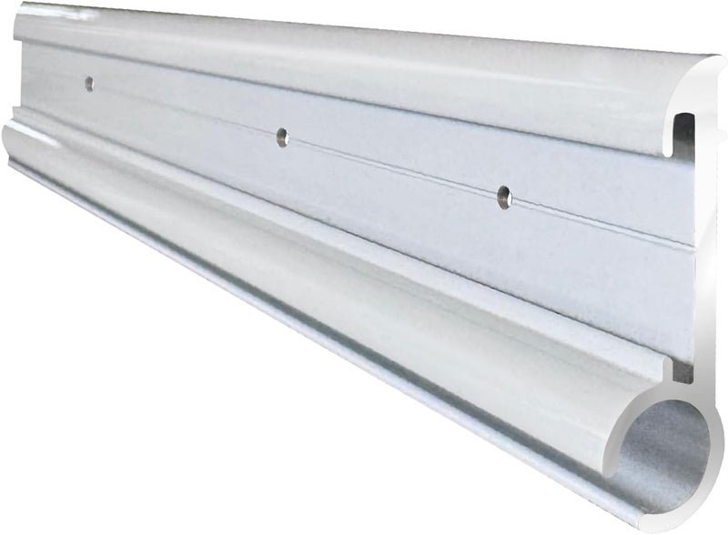 Dulepax RV Awning Trim, Aluminum RV Insert Roof Trim, 51" Length White Camper Trailer Awning Rail (8 Trim Pieces, White) - Image 1